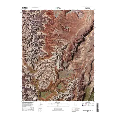 2017 Map of South Six-shooter Peak, 2017 Print