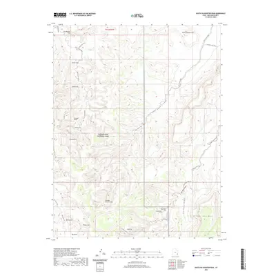 2020 Map of South Six-shooter Peak, 2020 Print