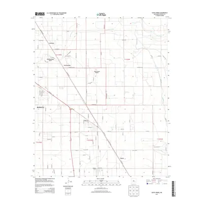 2013 Map of South Spring, 2013 Print