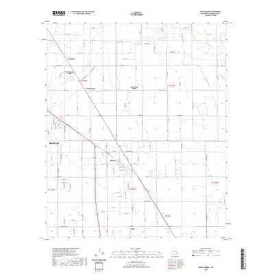 2020 Map of South Spring, 2020 Print
