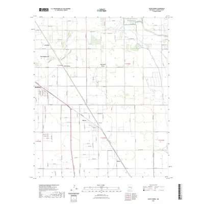 2023 Map of South Spring, 2023 Print