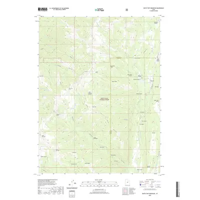 2020 Map of South Tent Mountain, 2020 Print
