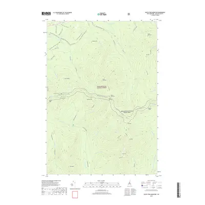 2018 Map of South Twin Mountain, 2018 Print