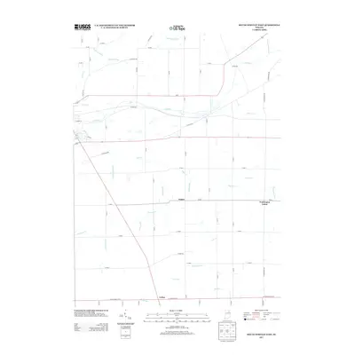 2013 Map of South Whitley East, 2013 Print