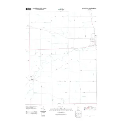 2013 Map of South Whitley West, 2013 Print