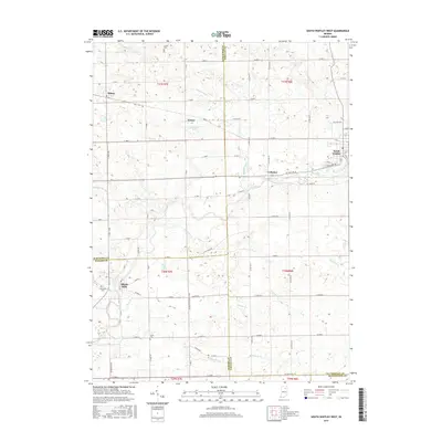 2016 Map of South Whitley West, 2016 Print