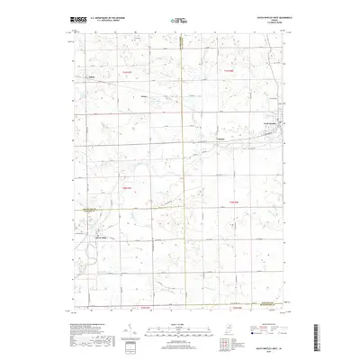 2019 Map of South Whitley West, 2019 Print
