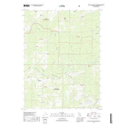 2018 Map of South Yolla Bolly Mountains, 2018 Print