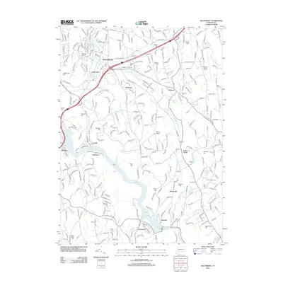 2012 Map of Southbury, 2012 Print