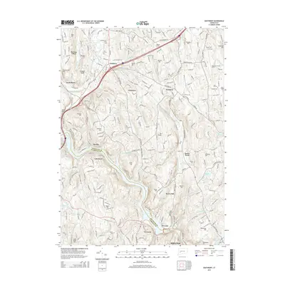 2015 Map of Southbury, 2015 Print