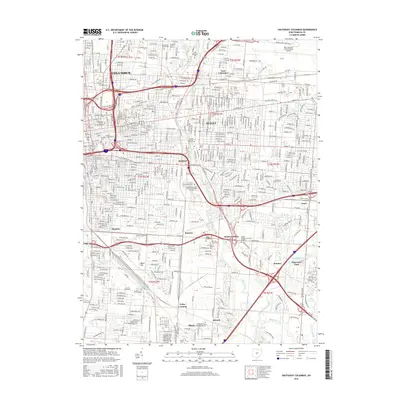 2016 Map of Southeast Columbus, 2016 Print