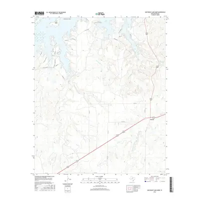 2016 Map of Southeast Lake Kemp, 2016 Print