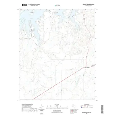 2019 Map of Southeast Lake Kemp, 2019 Print
