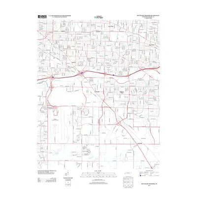 2013 Map of Southeast Memphis, 2013 Print