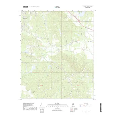 2018 Map of Southeast Pontotoc, 2018 Print