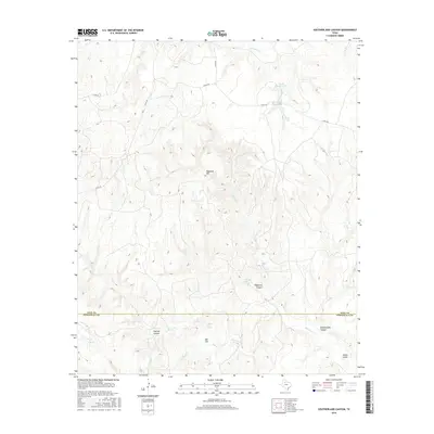 2016 Map of Southerland Canyon, 2016 Print