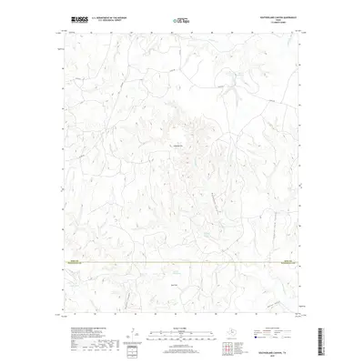2019 Map of Southerland Canyon, 2019 Print