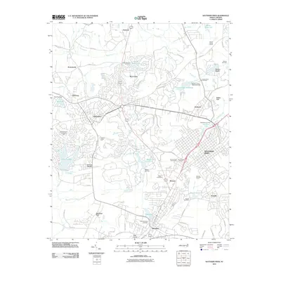 2010 Map of Southern Pines, 2010 Print