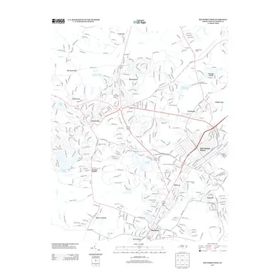 2013 Map of Southern Pines, 2013 Print
