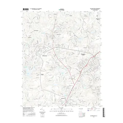 2016 Map of Southern Pines, 2016 Print