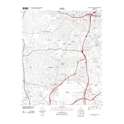 2011 Map of Southwest Atlanta, 2011 Print