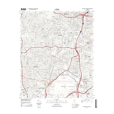 2014 Map of Southwest Atlanta, 2014 Print
