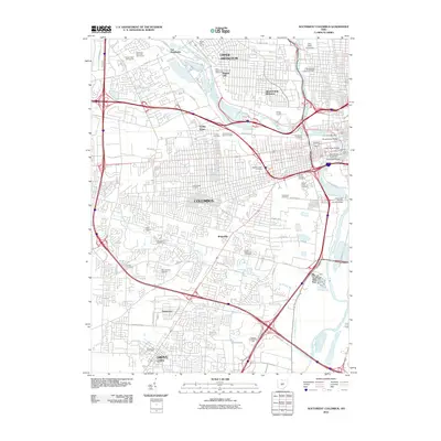 2010 Map of Southwest Columbus, 2010 Print