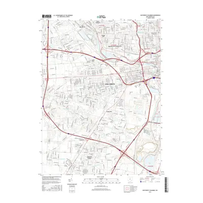 2016 Map of Southwest Columbus, 2016 Print
