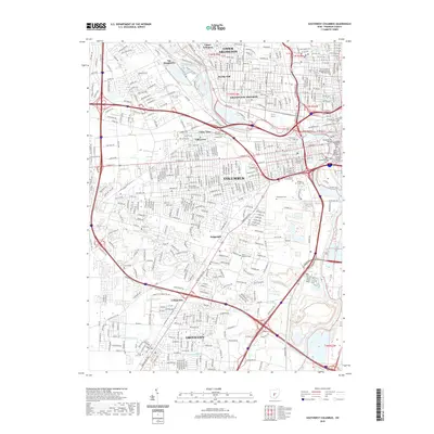 2019 Map of Southwest Columbus, 2019 Print