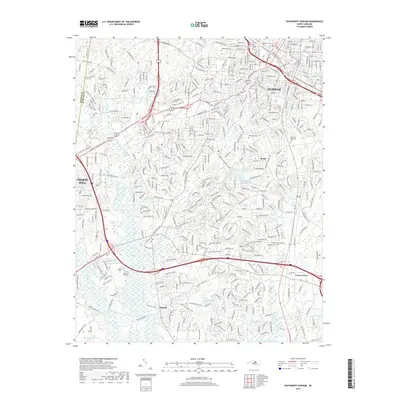 2019 Map of Southwest Durham, 2019 Print