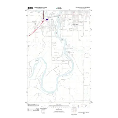 2011 Map of Southwest Great Falls, 2011 Print