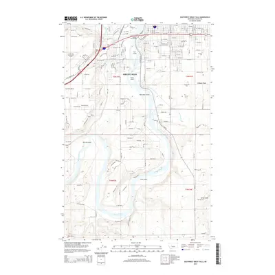 2014 Map of Southwest Great Falls, 2014 Print