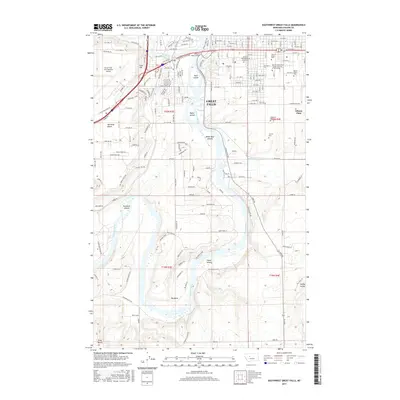 2017 Map of Southwest Great Falls, 2017 Print