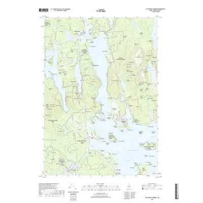 2018 Map of Southwest Harbor, 2018 Print