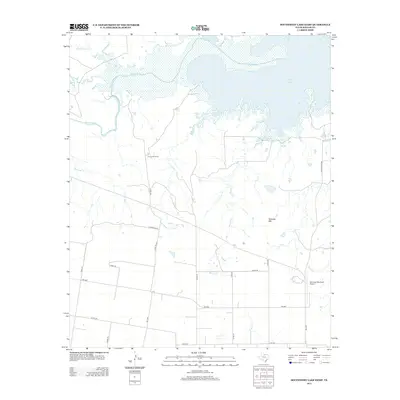 2013 Map of Southwest Lake Kemp, 2013 Print