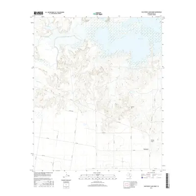 2016 Map of Southwest Lake Kemp, 2016 Print