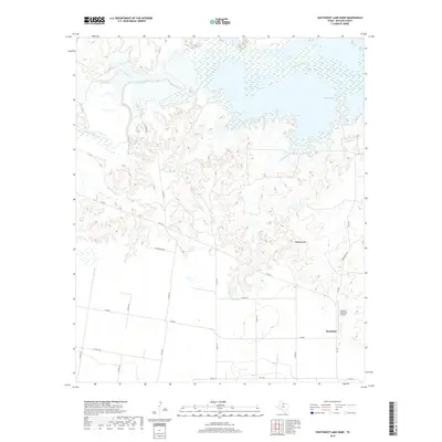 2019 Map of Southwest Lake Kemp, 2019 Print