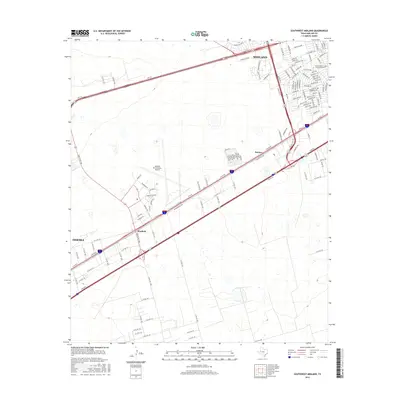 2016 Map of Southwest Midland, 2016 Print