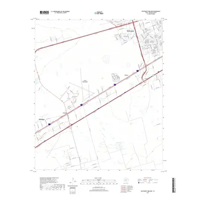 2019 Map of Southwest Midland, 2019 Print