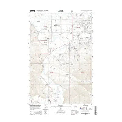 2014 Map of Southwest Missoula, 2014 Print