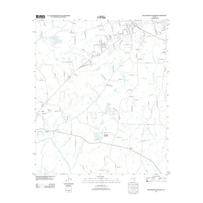 2013 Map of Southwest Palestine, 2013 Print