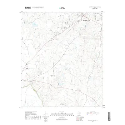 2019 Map of Southwest Palestine, 2019 Print