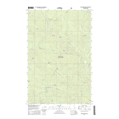 2017 Map of Spades Mountain, 2017 Print