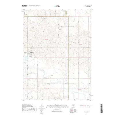 2017 Map of Spalding, 2017 Print