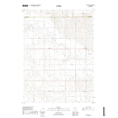 2017 Map of Spalding NW, 2017 Print