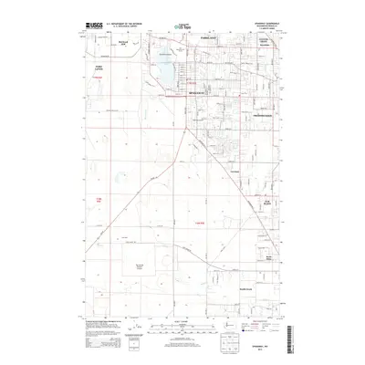2014 Map of Spanaway, 2014 Print
