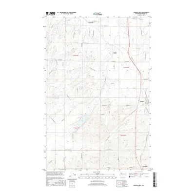 2017 Map of Spangle West, 2017 Print