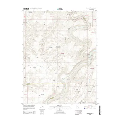 2014 Map of Spanish Bottom, 2014 Print