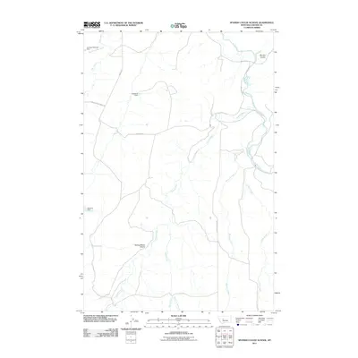 2011 Map of Spanish Coulee School, 2011 Print