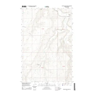 2014 Map of Spanish Coulee School, 2014 Print